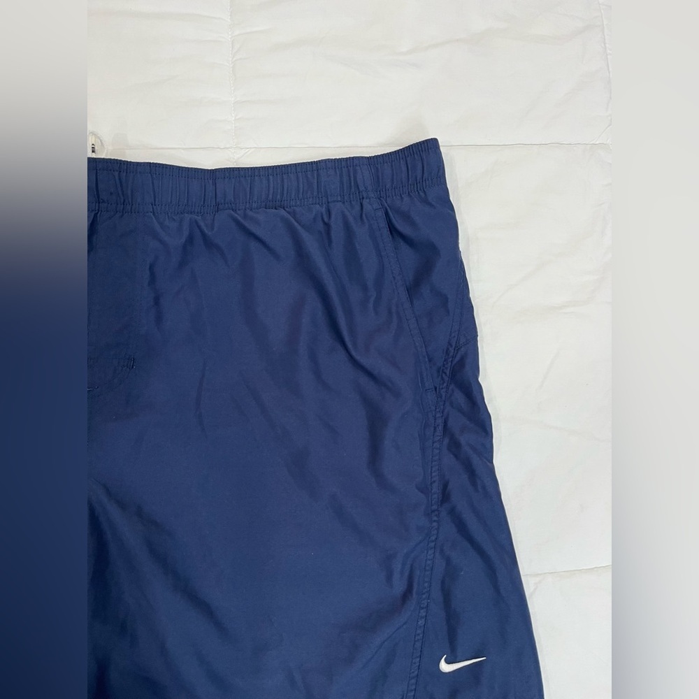 Nike• Mens Nike Swim Navy Blue Lined Swimtrunks Running Shorts 2XL - Picture 8 of 13